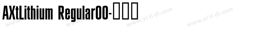 AXtLithium Regular00字体转换